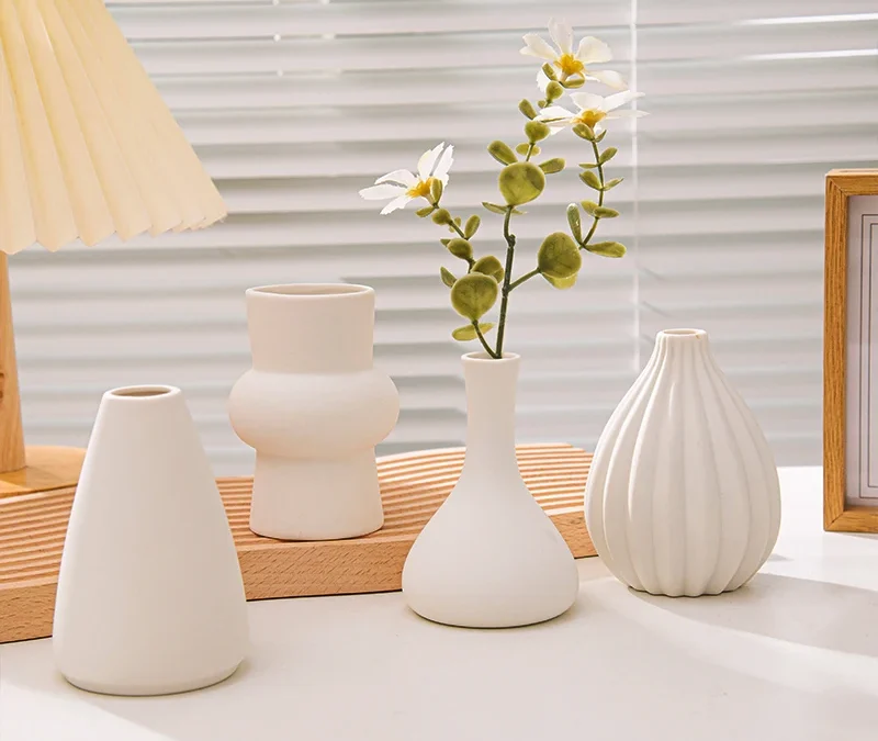 Why Every Creative Hobbyist Needs a Nordic White Ceramic Vase in Their Workspace